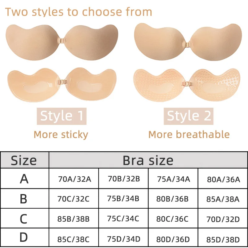 Sexy Women's Bra Invisible Pus - огляд і ціна Push Up Bra Silicone